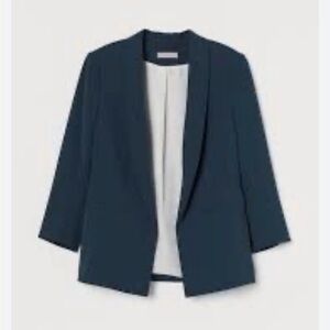 H&M Teal Green 3/4 Sleeve  Jacket Sz M